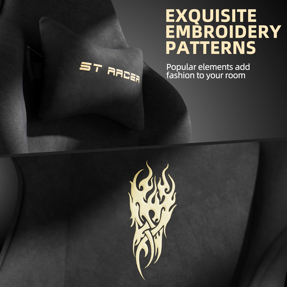 Soontrans Ergonomische Gamingstoel met Verstelbare - afbeelding 3