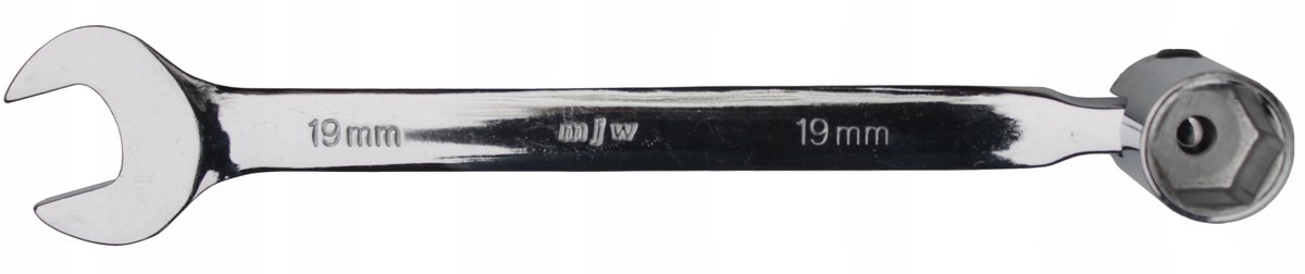 MJW Ringsleutel 19 mm - 12-kant, CrV Staal, Satiné