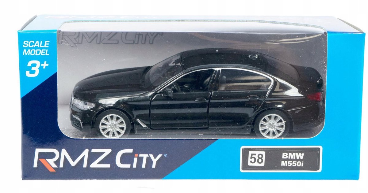 RMZ BMW M550i Zwart Model - 12,5 cm