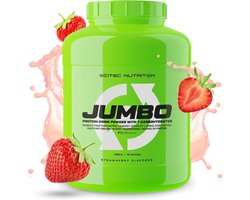 Scitec Nutrition® - Jumbo (3520 gram - Strawberry) - Aardbei - 16 eiwitshakes - Weight Gainer - Mass gainer - Proteine poeder - Protein powder - Gewichtstoename - proteine shake