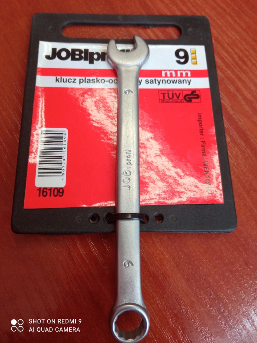 Jobi Ringsleutel 9 mm satijn