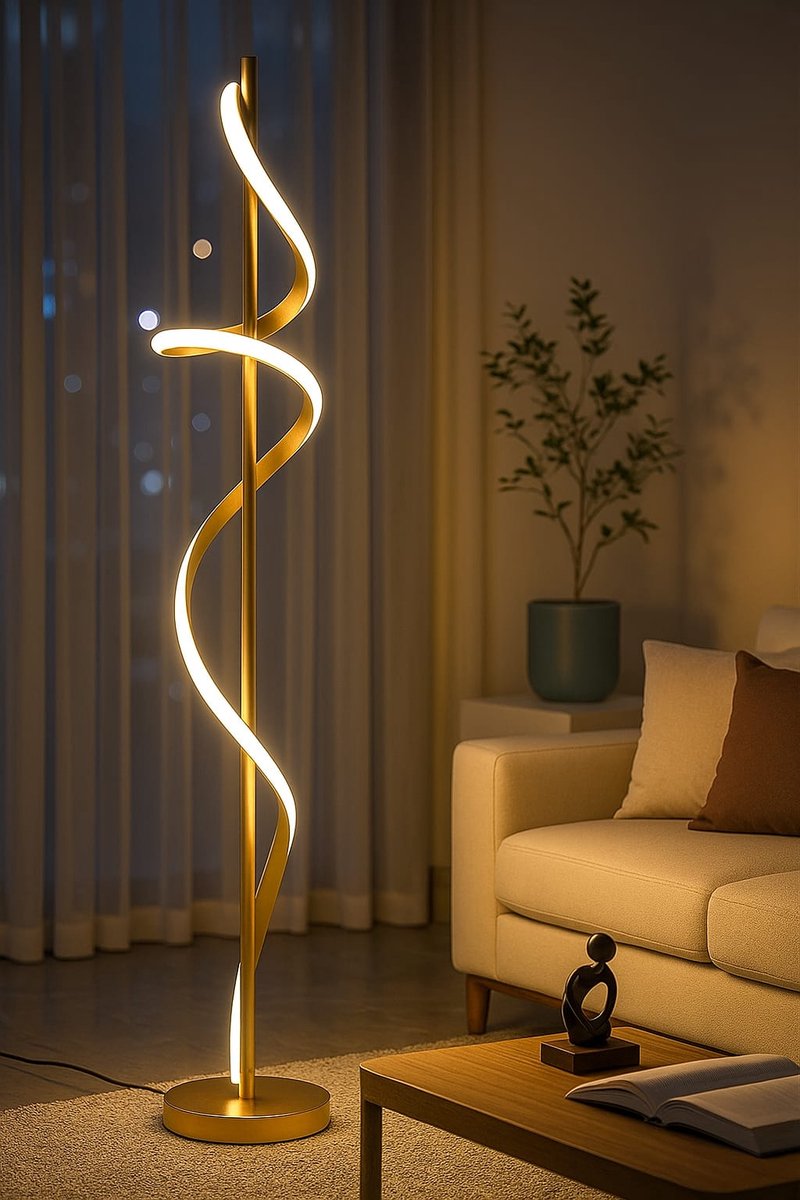 2026 Moderne op vloerlamp voor woonkamer slaapkamer decor aluminium acryl afstandsbediening traploos dimbaar ,en lichtkleur is instelbaar tussen (3000 K tot 6000 K)