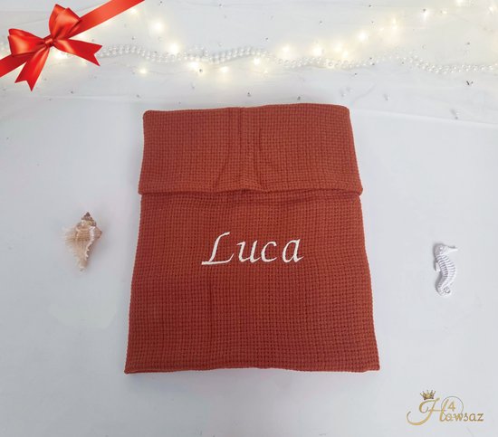 Babydeken gehaakt bruin 100 % katoen - babydeken | Kraamcadeau | wiegdeken | extra zacht 100x80cm | babydekentjes voor ledikant | voor meisjes - Roze - babydeken voor kinderwagen - Kraamcadeau - Babyshower kado - Hawsaz.nl Cadeau - Babydeken