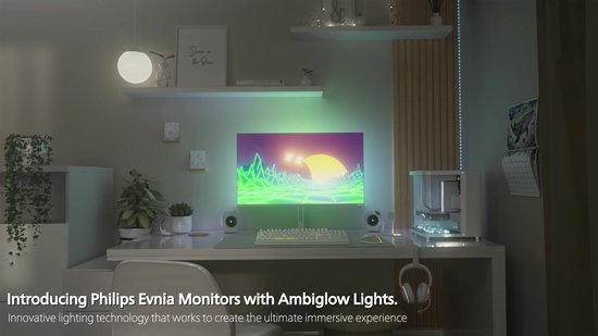 Philips Evnia 34M2C5501A – 34-inch Gebogen Gaming Monitor WQHD, 180Hz, 1ms, FreeSync Premium, Ambiglow