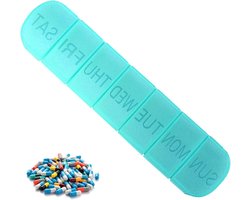 Opbergkoffer voor medicijnen - Handige pillendoos voor dagelijks gebruik - Pillenorganizer voor op reis - Vitaminehouder voor visolie supplementen - Maat 1