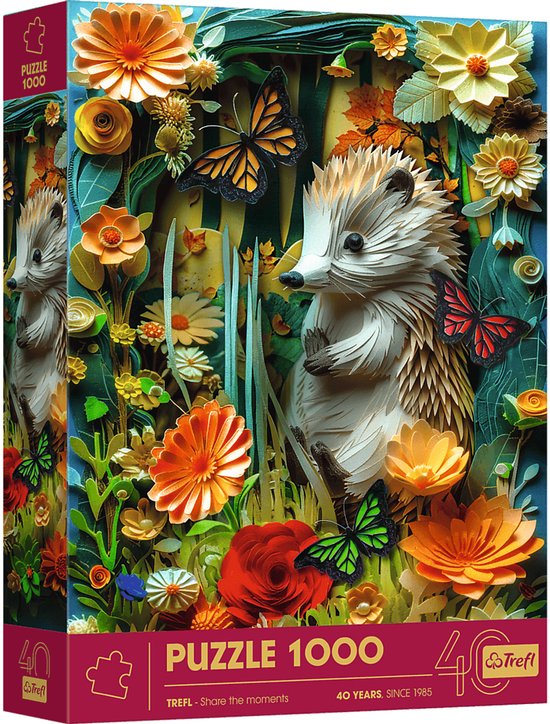 Trefl legpuzzel Hedgehog - 1000 stukjes premium puzzel FSC.