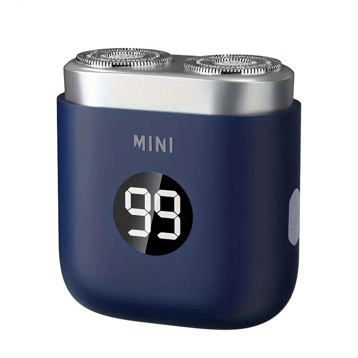 Digitale 2-Blade Scheerapparaat - Usb Oplaadbare 2-Kop Mini Body Shaver + Precisie/Baardtrimmer - Lichtgewicht en Comfortabel - Perfecte Lichaamshaar Verzorging voor Dames en Heren - Digitale Batterij Indicator - Kleur: Blauw