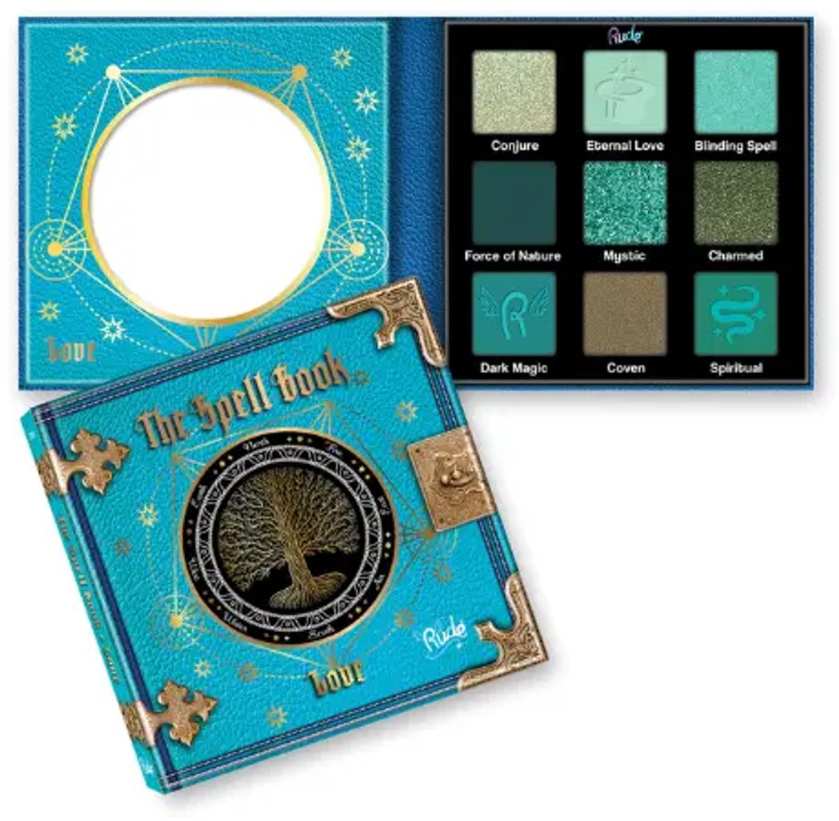 Rude Cosmetics Spell Book Eyeshadow Palette Love