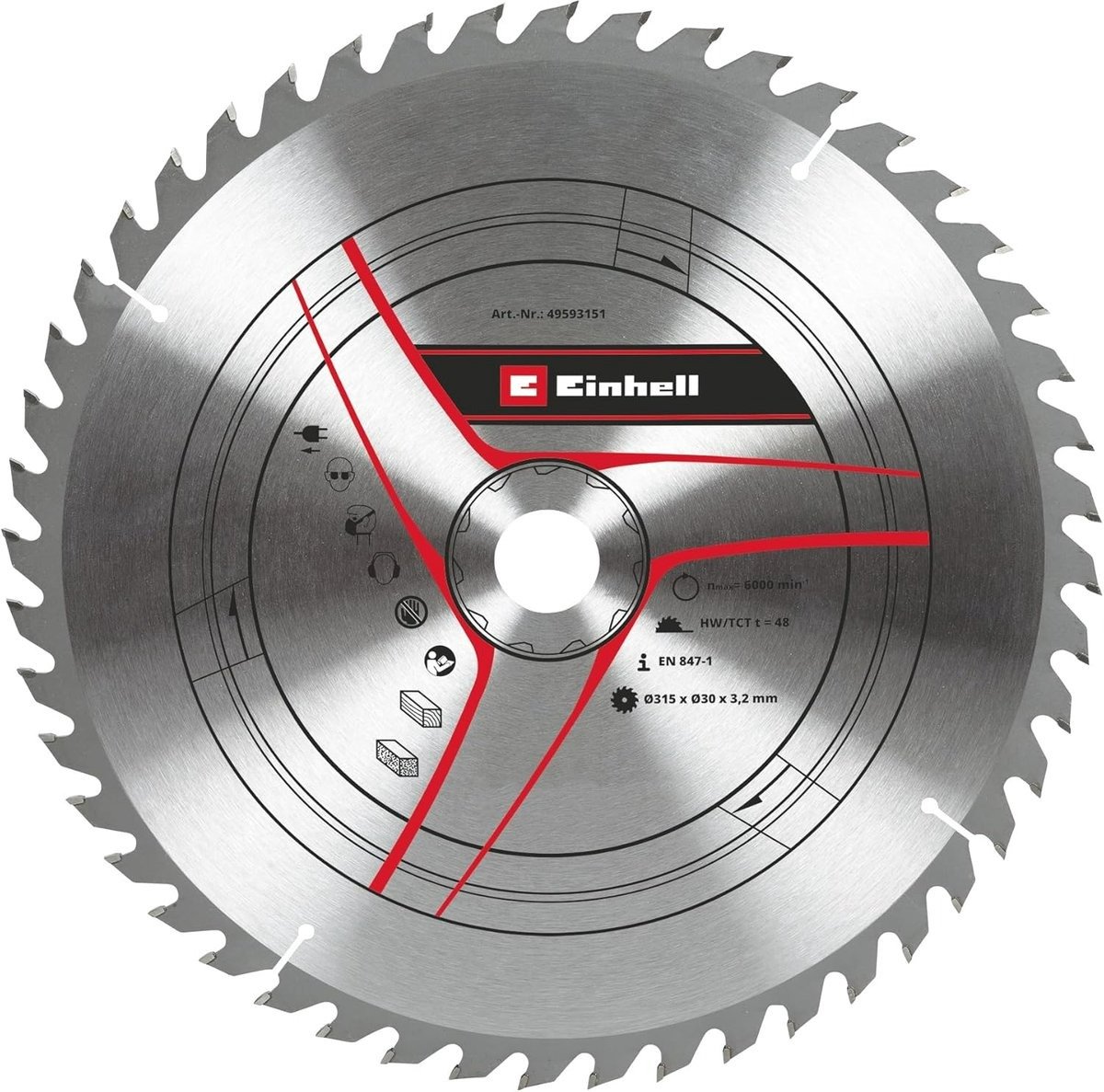 QPFO® Cirkelzaagblad 315 mm Ø 30 mm – HM Hardmetalen Zaagblad voor Tafelcirkelzaag – Duurzaam & Nauwkeurig