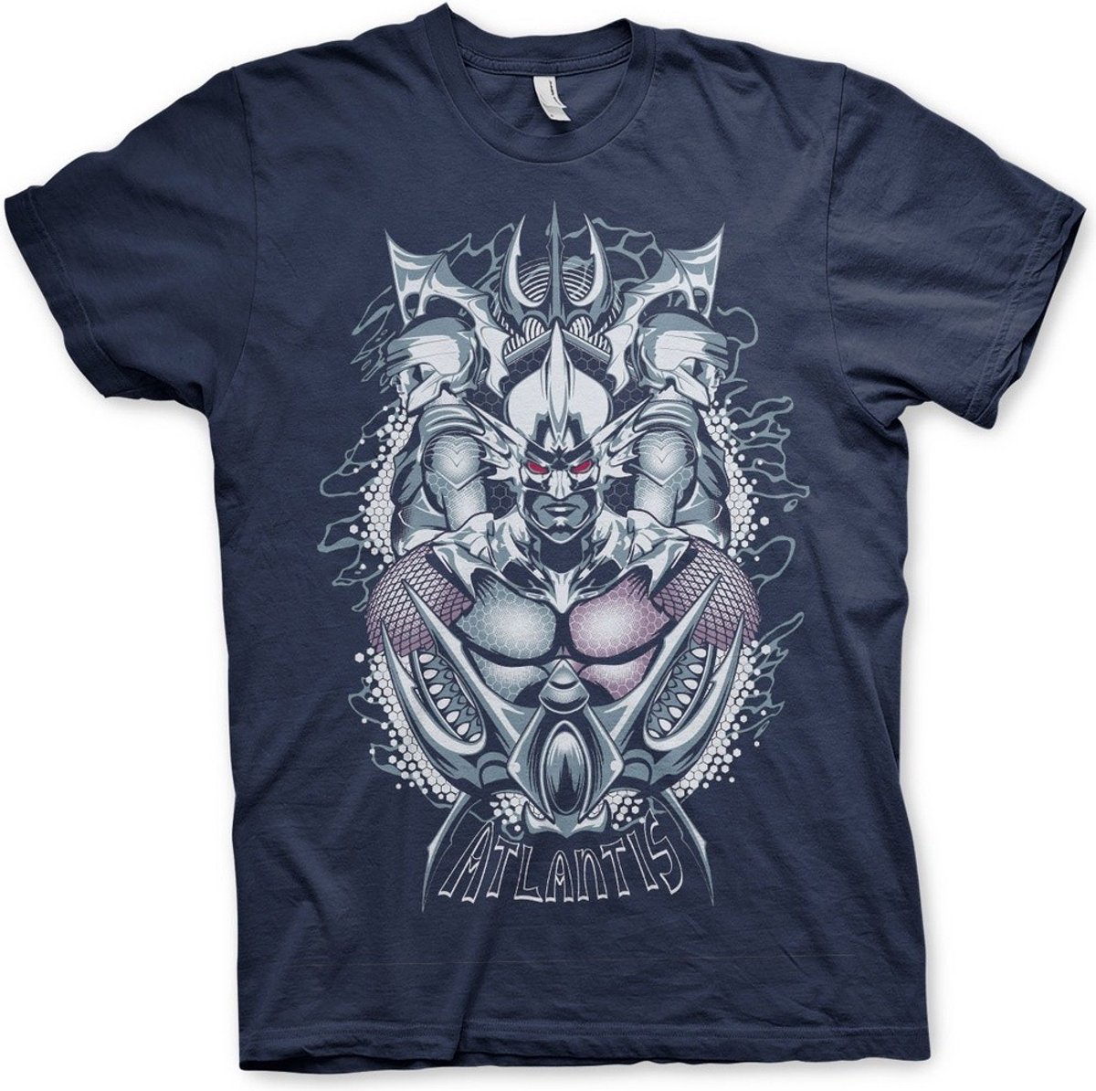 DC Comics Aquaman Heren Tshirt -L- Atlantis Blauw