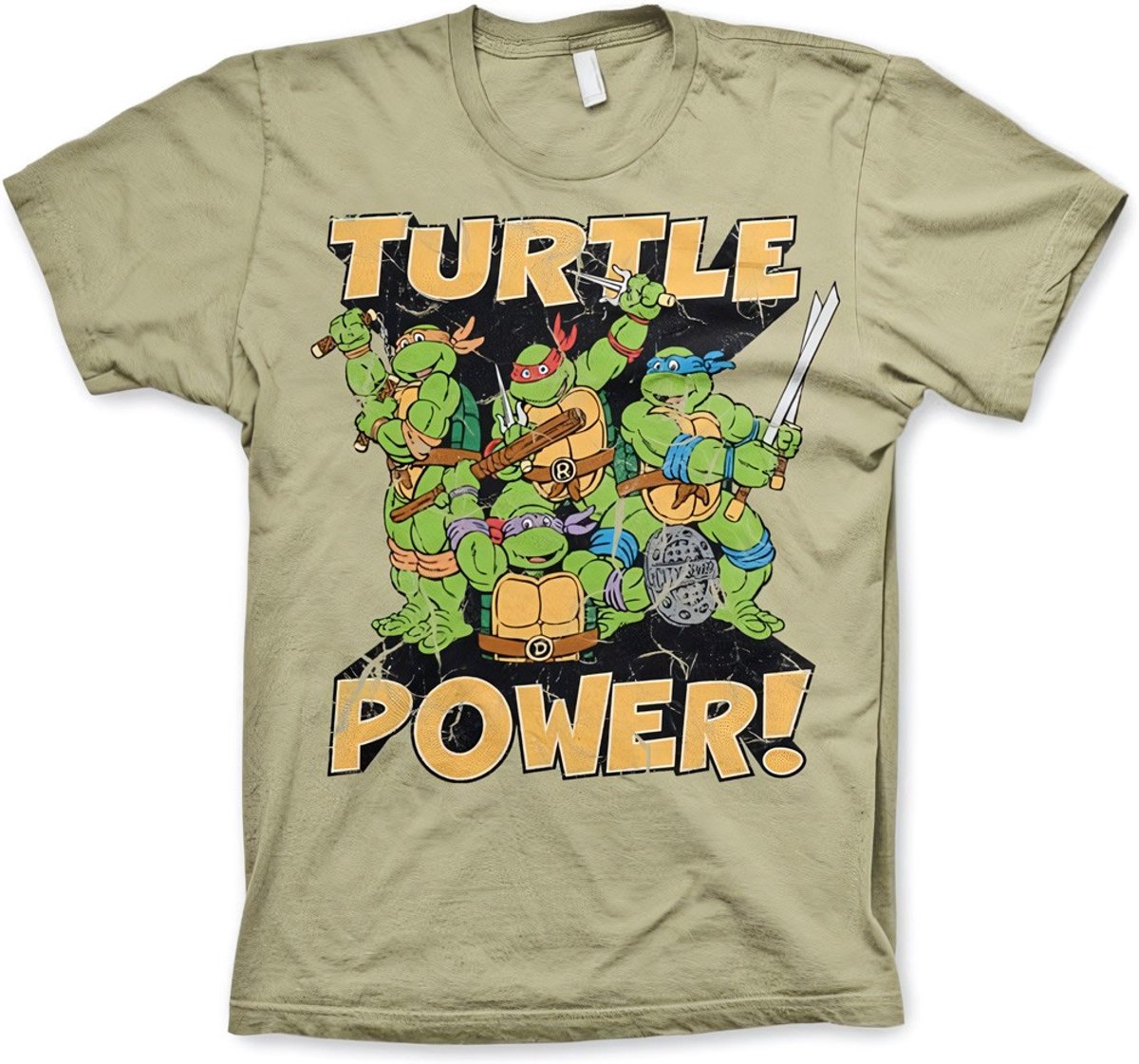 Teenage Mutant Ninja Turtles TMNT Turtle Power! T-shirt kaki