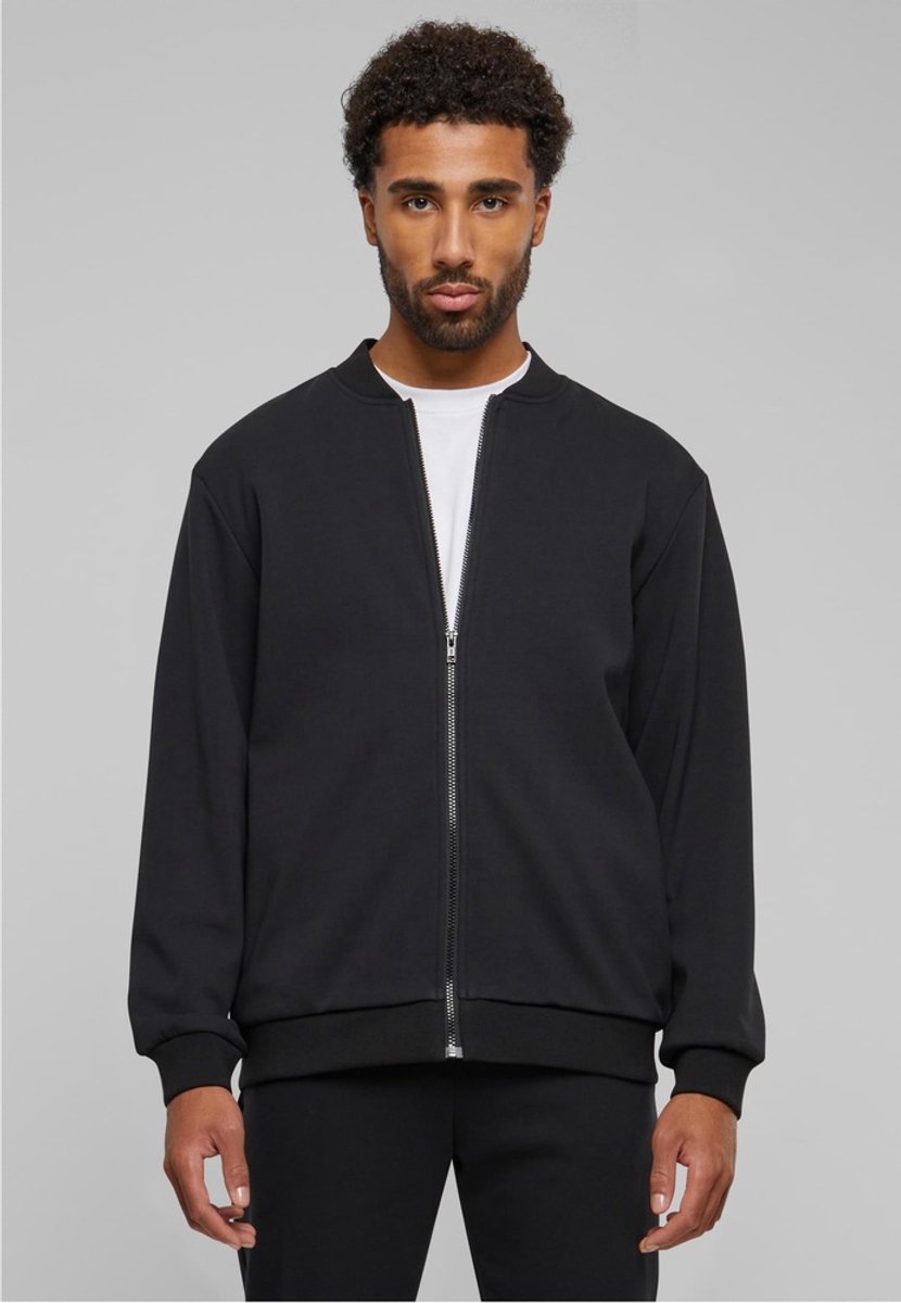 Urban Classics Cozy College jacket Sweater/trui met rits XL Zwart