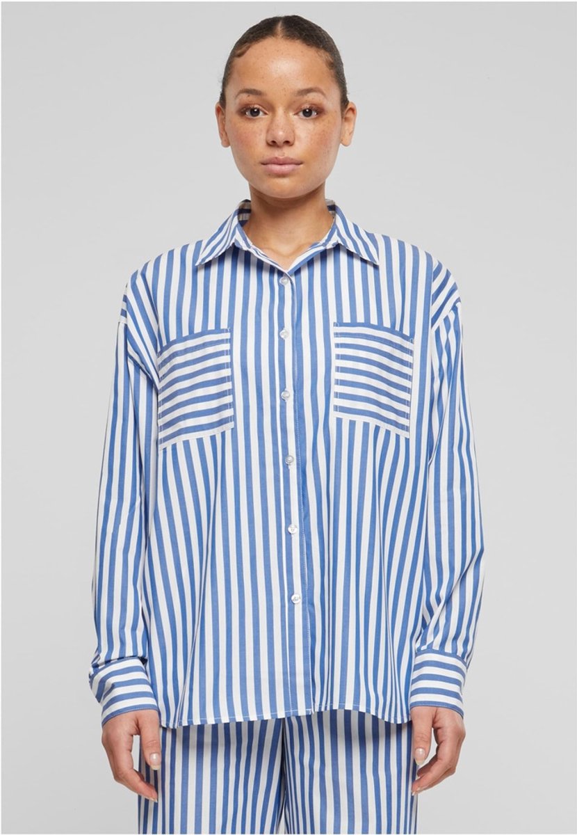 Urban Classics Striped Relaxed Shirt Blouse S Wit
