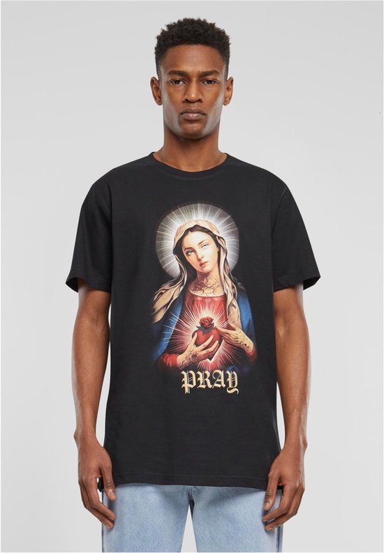 Mister Tee - Praying Mary Heren Tshirt - M - Zwart