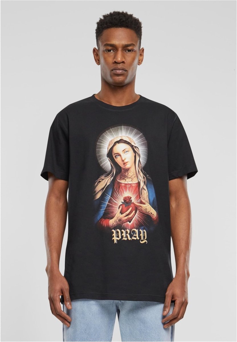 Mister Tee Praying Mary Heren Tshirt M Zwart
