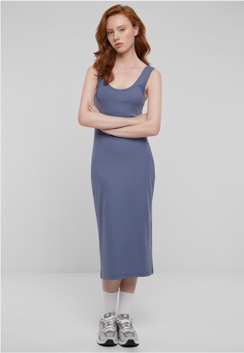 Urban Classics Rib Top Lange jurk 3XL Blauw