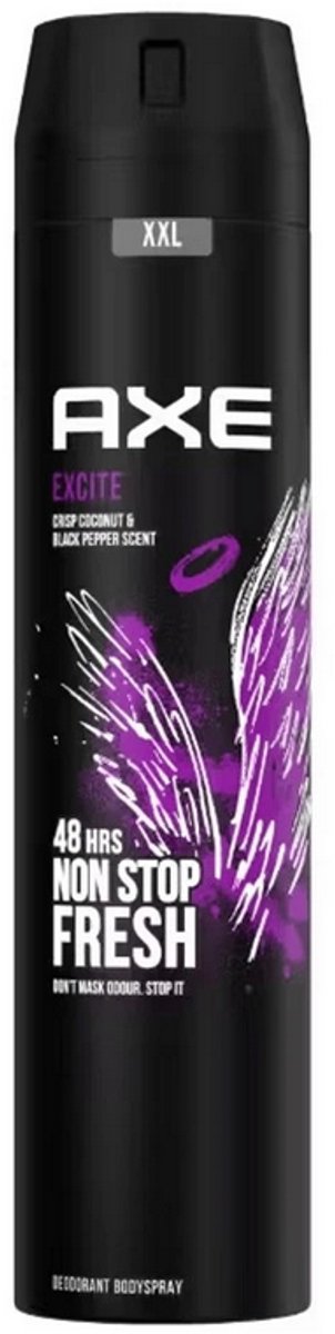 AXE Excite Deodorant Bodyspray - 6 x 250 ml - Voordeelverpakking