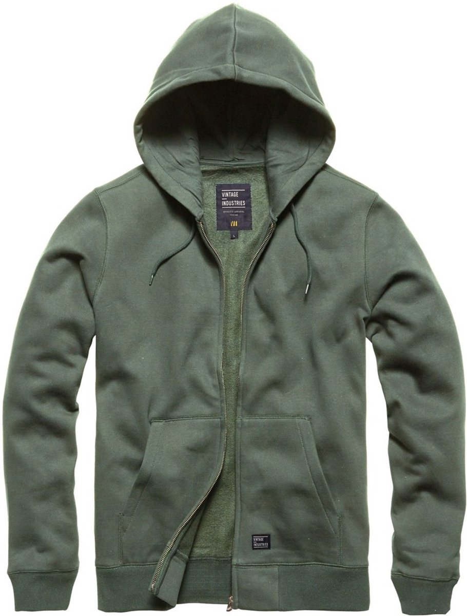 Vintage Industries Redstone hooded sweatshirt Mid Grijs
