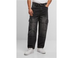 Urban Classics - Tapered Heavy Ounce Baggy Cargobroek - Taille, 34 inch - Zwart