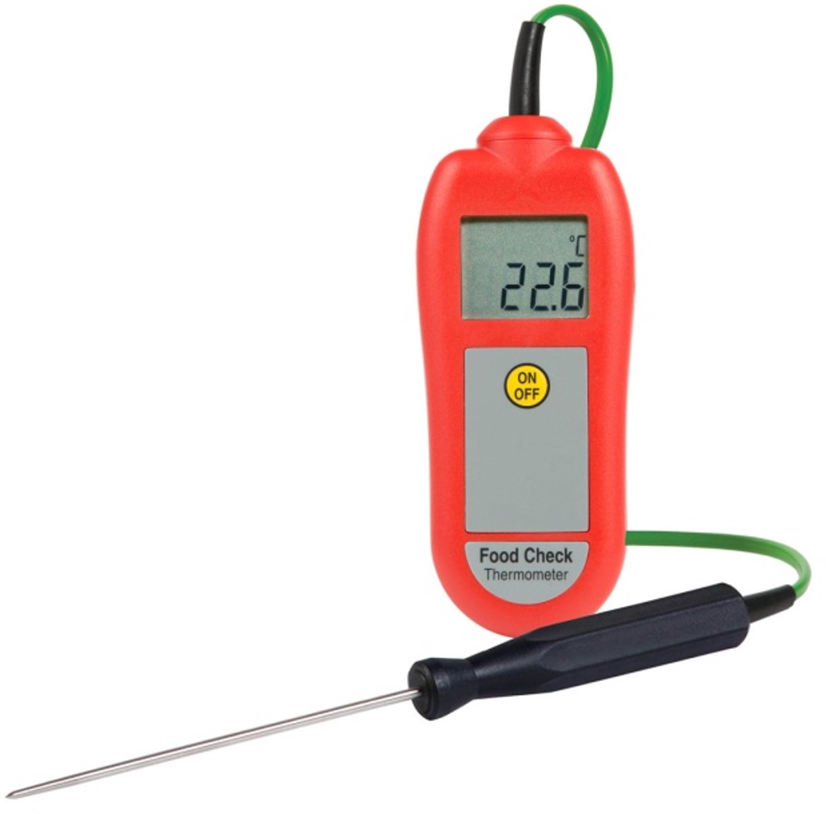 ETI - FoodCheck Voedselthermometer met Kalibratiecertificaat - Rood