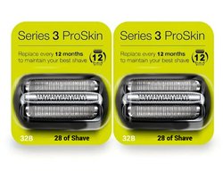 28 of Shave - 2-Pack Vervangende Scheerkoppen Compatibel met Braun Series 3 – Geschikt voor Modellen 32B, 300S, 301S, 310S, 320S, 330S, 340S, 350CC, 380S, 3000S, 3010S, 3020S, 3050CC, 3040S – Nat & Droog Scheren