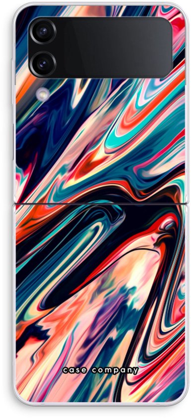 Case Company® - Coque adaptée au Samsung Galaxy Z Flip4 - Quantum Being - Coque de téléphone souple - Protection sur tous les côtés et bord de l'écran