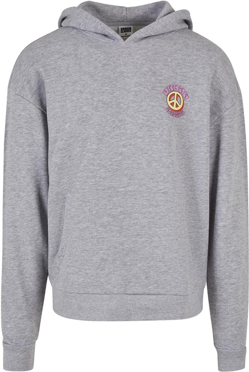 Urban Classics Big Peace Hoodie/trui M Grijs