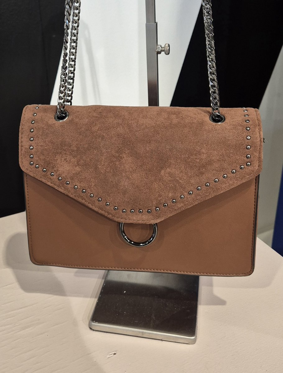 Mix en Match - Tas - Schoudertas - Crossbody tas - Whiskey - Schakel - Schouderriem
