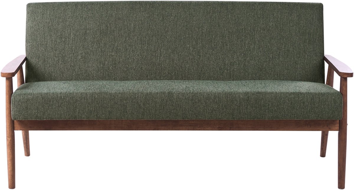 ESRUM - Driezitsbank - Groen/Donkerbruin - Polyester