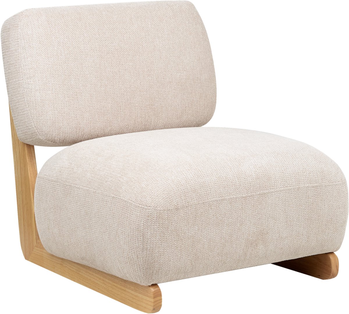 KOKKOLA - Fauteuil - Lichtbeige - Polyester