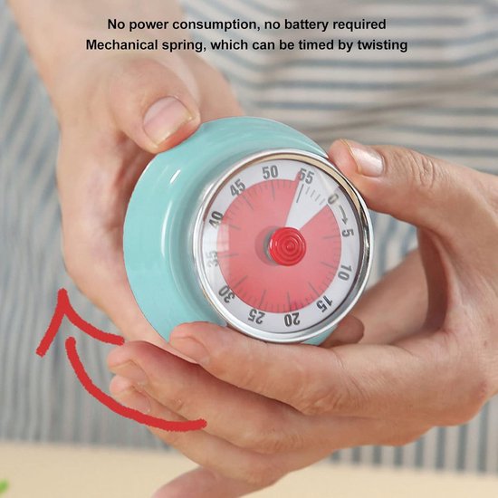 Tissting Afteltimer voor keuken, visuele tijdbeheer, magnetische timer