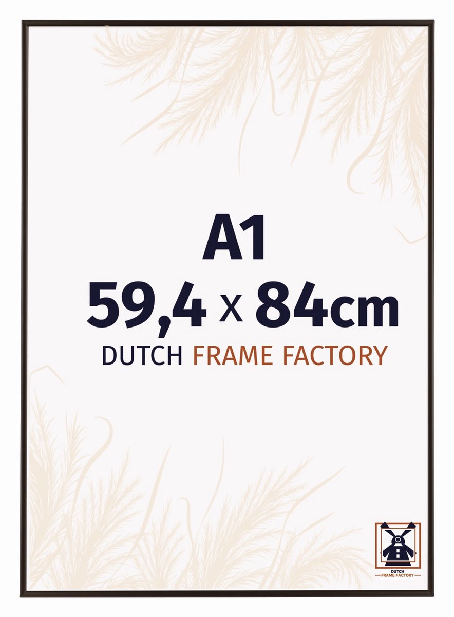 Dutch Frame Factory Fotolijst A1 59,4x84 cm - Kunststof - Antraciet - Easy