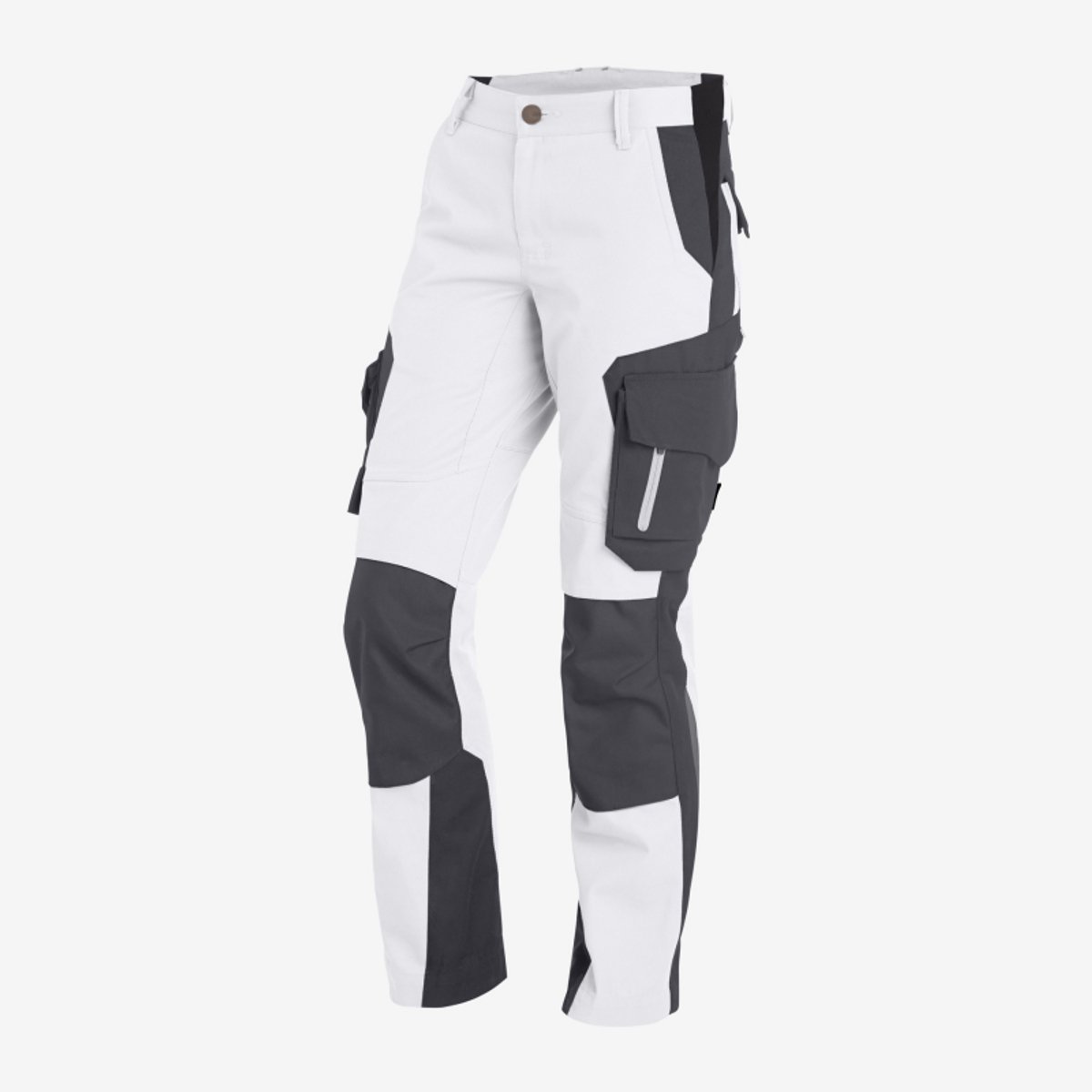 FHB ALMA Werkbroek Dames 125600 - Wit-Antraciet - 38
