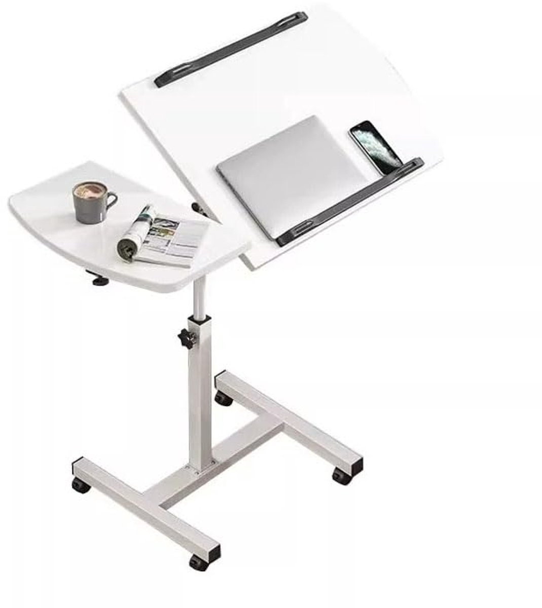 Azomor® Verstelbare en verrijdbare laptoptafel voor comfortabel gebruik thuis
