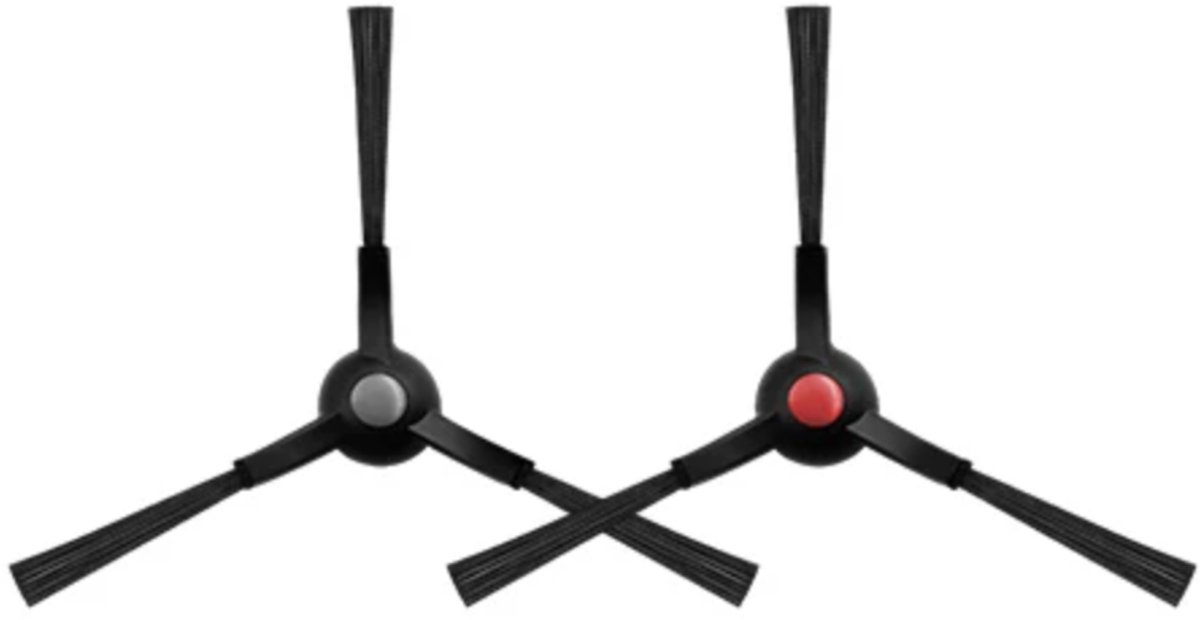 2x Zijborstel geschikt voor Eufy Omni S1 Pro, E25, E28 Robotstofzuiger