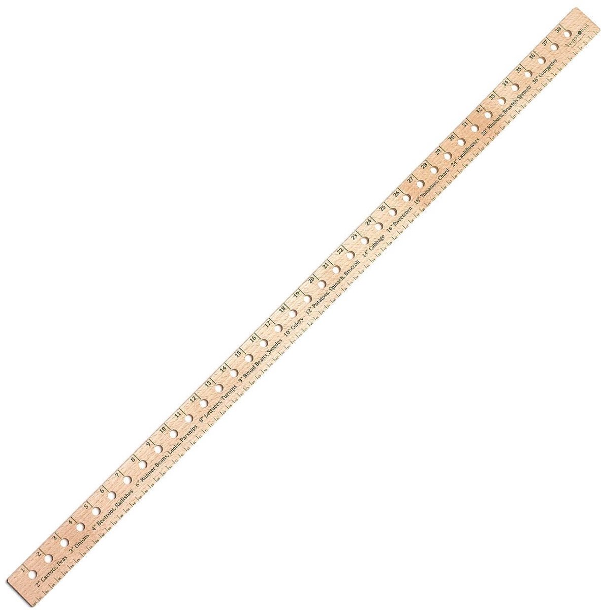 Burgon & Ball Zaailiniaal groot - 103 cm - Zaadsoorten op liniaal