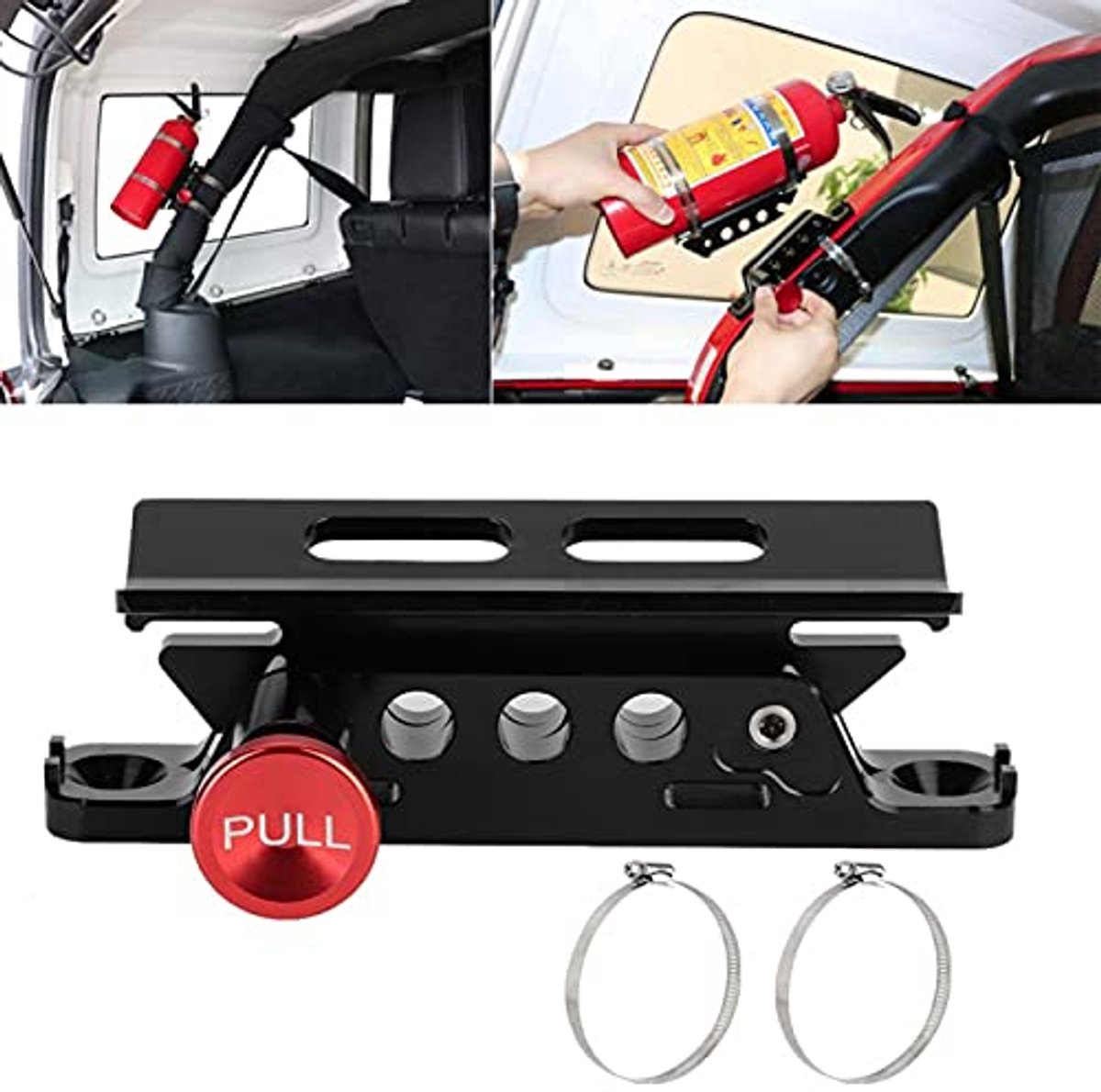 Fire Extinguisher Mount, Fire Extinguisher Mount, Fire Extinguisher Holder Aluminum Alloy Fire Extinguisher Mounting Bracket for Professional Use