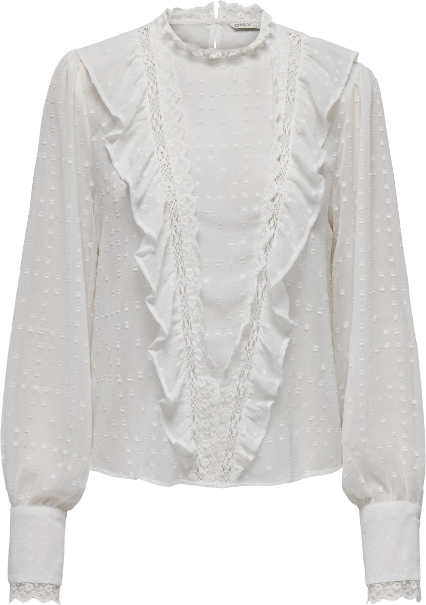 ONLY - ONLSILA LIFE DOBBY L/S TOP WVN - Dames - Blouses