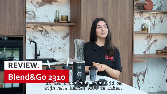 FRITEL Blend & go BG 2310 - Blender set / Smoothie Maker / Blender To Go - 500W - 0,3L / 0,6L / 0,6L - 4 Bekers / 14 Stuks