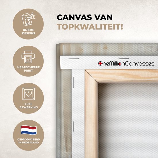 Peinture sur toile 30x20 cm - Décoration murale Abstrait - Amour - Zwart et blanc - Moderne - Décoration murale salon - Décoration chambre moderne - Tableaux abstraits