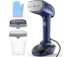 Qualiz® Kledingstomer PowerSteam Pro - Handstomer Kleding & Meubilair - 300ml - 2 Opzetborstels - Stoomapparaat - Strijkijzer - Kleding Stomer voor op Reis - Garment Steamer