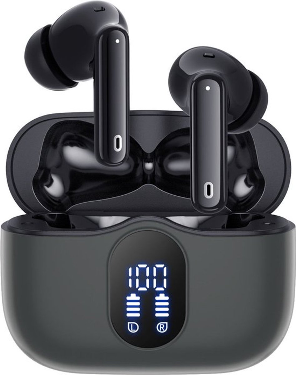 Azorix Draadloze Oordopjes - Oortjes Bluetooth - Geschikt voor iOS & Android - Lange Batterijduur - Draadloze oortjes - Comfortabel Draagcomfort
