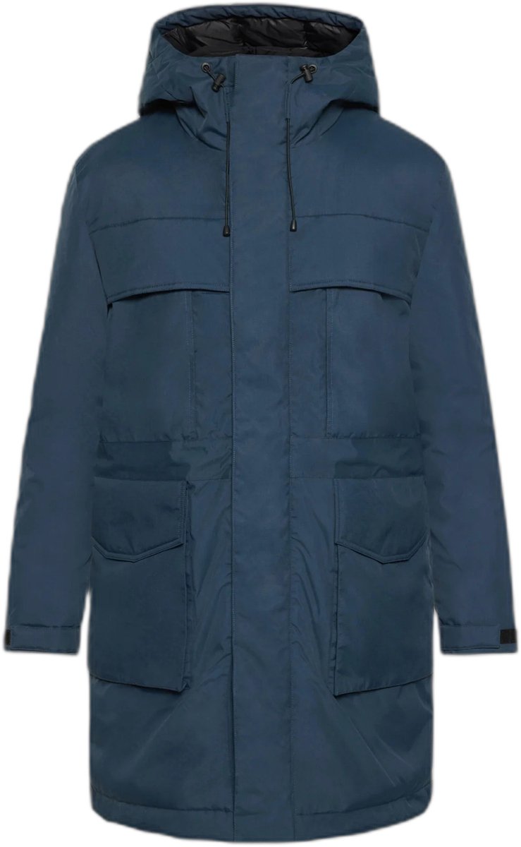 Parka KnowledgeCotton Apparel Apex Canvas™ Blauw