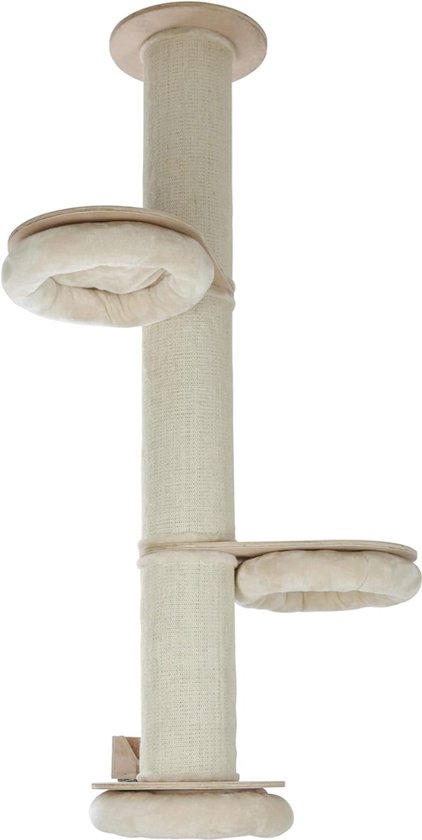 Pecute 2-in-1 krabpaal voor katten, sisal, dubbelzijdig bruikbaar, kan