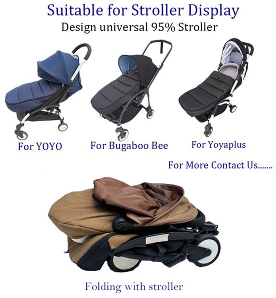 Universeel Voetenzak voor Kinderwagen - Warm en Waterafstotend van Universeel — afbeelding 4