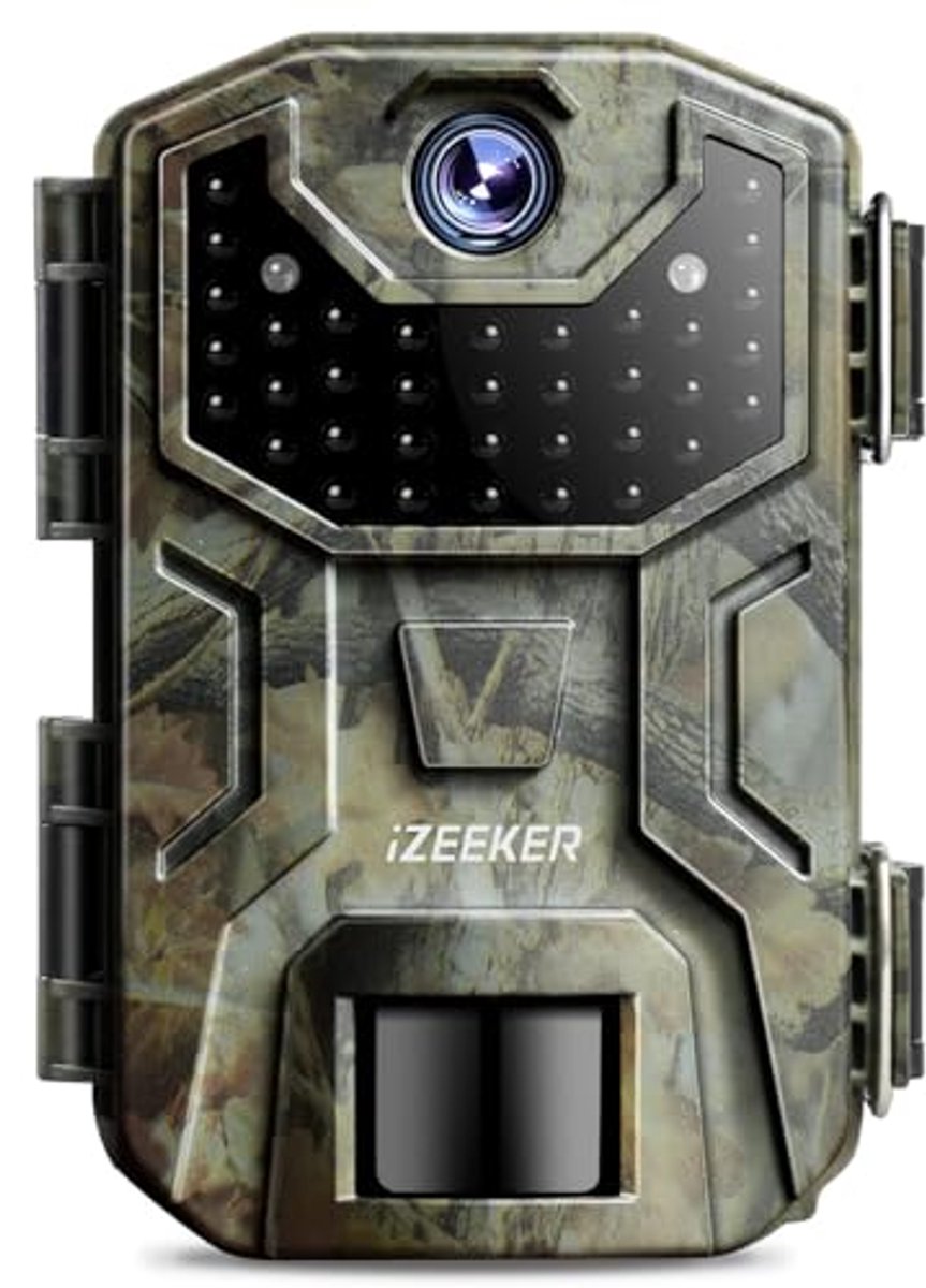 Wildcamera 32MP HD met Infrarood Nachtzicht en Waterdichte Behuizing voor Faunaobservatie