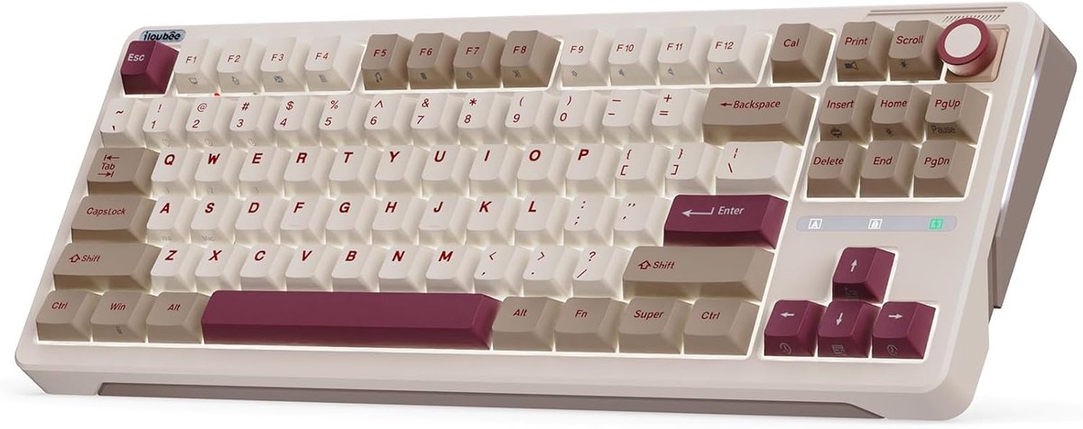 75% Gaming-toetsenbord met RGB en Draadloze Verbinding - Mechanisch Toetsenbord met Hot-Swap Functie