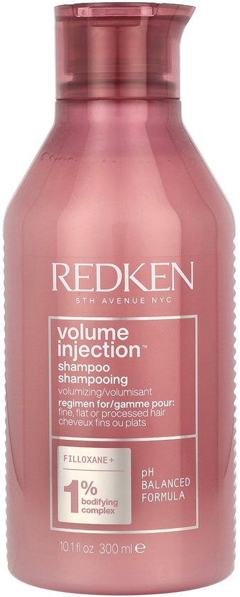 Redken Shampoing Volume Injection - Lifte avec brillance et donne plus de corps à tous les types de cheveux - 300ml
