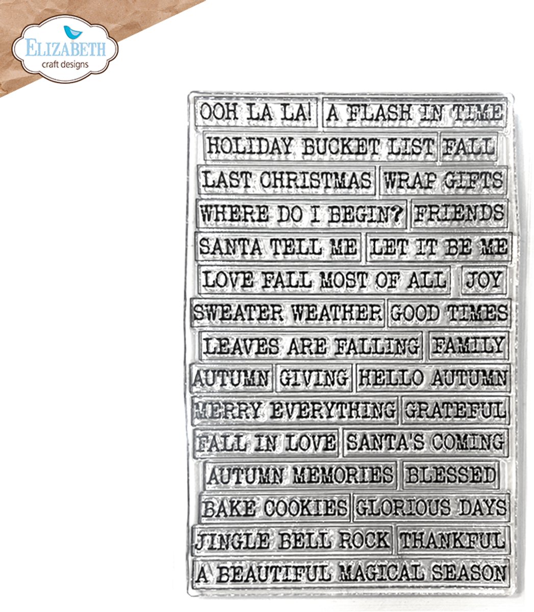 ECD Clear stamps - Journal phrases 6