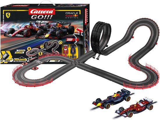Carrera Go!!! Racebaan - GO!!! Speed Zone Formule 1 - Max Verstappen No.1 vs. Lewis Hamilton No.44 - 6,3m